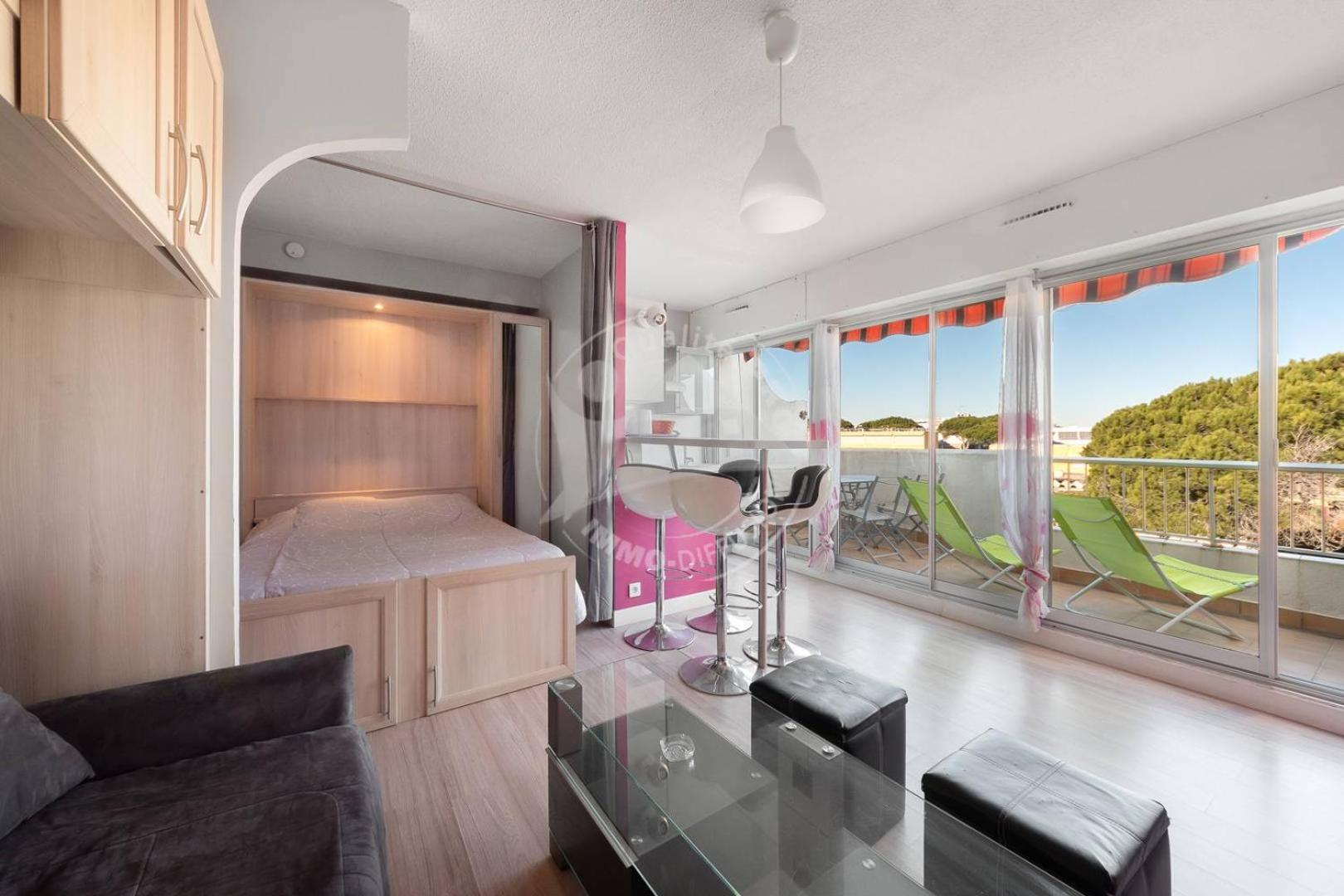 As9557 - Studio Vue Sur La Mer Avec Parking Prive Proche Centre Ville Le Grau-du-Roi Luaran gambar
